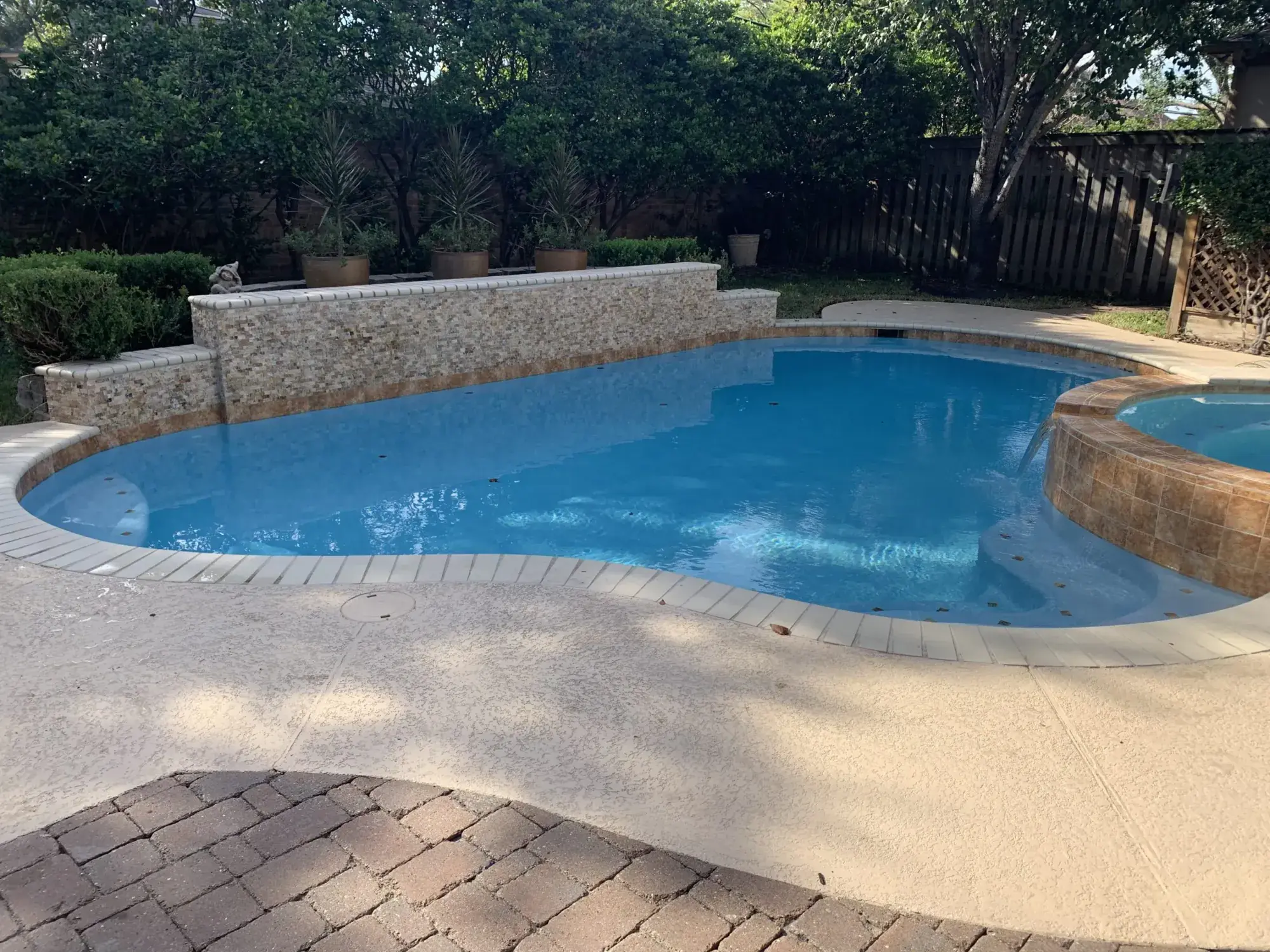 Custom pool project by Venture Pool Company in the Houston area