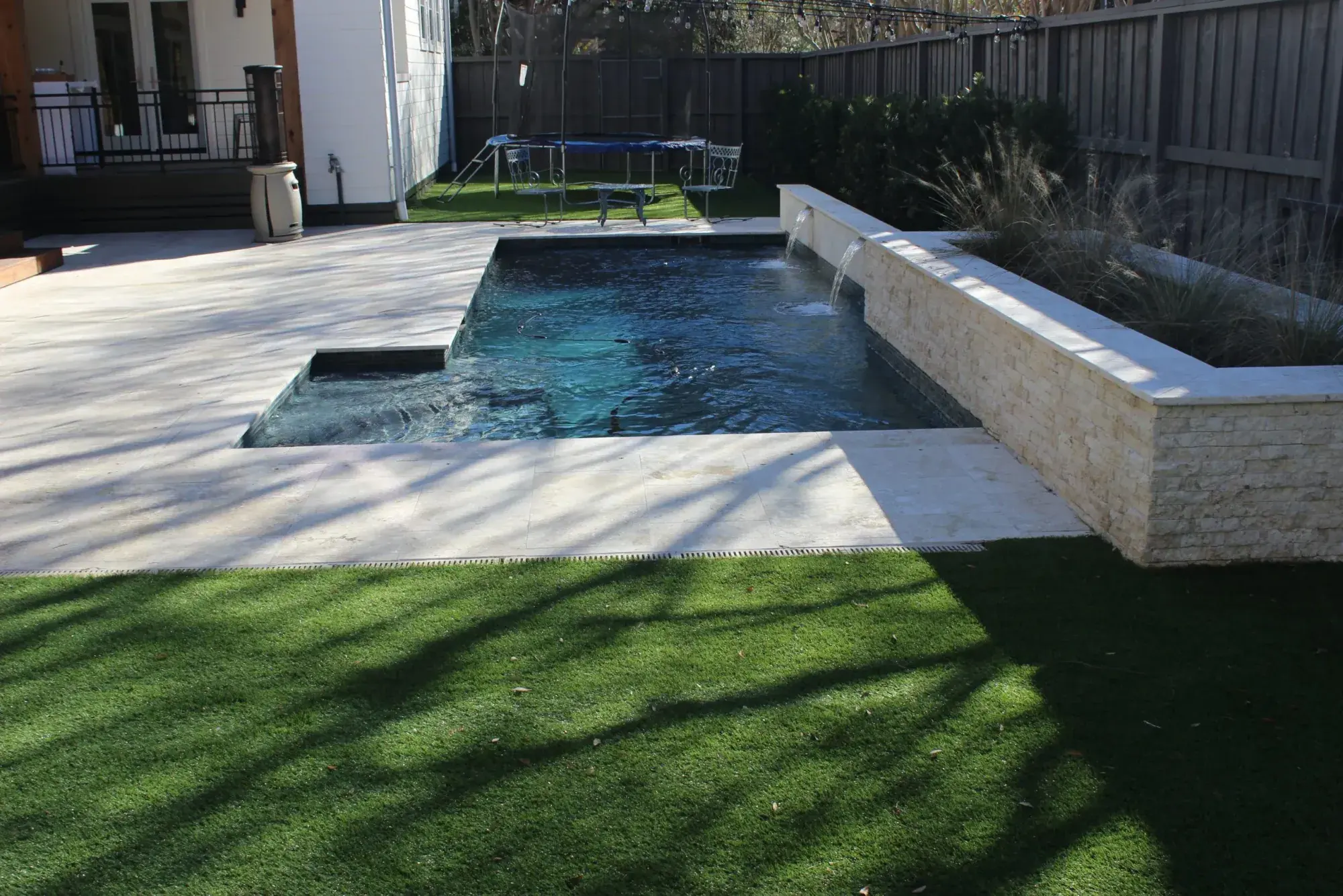 Custom pool project by Venture Pool Company in the Houston area